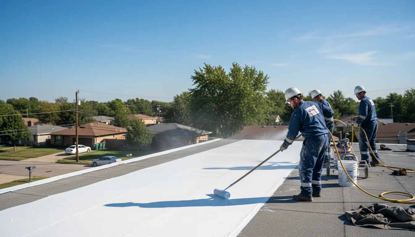 Commercial roof coating in Irondale, OH near me